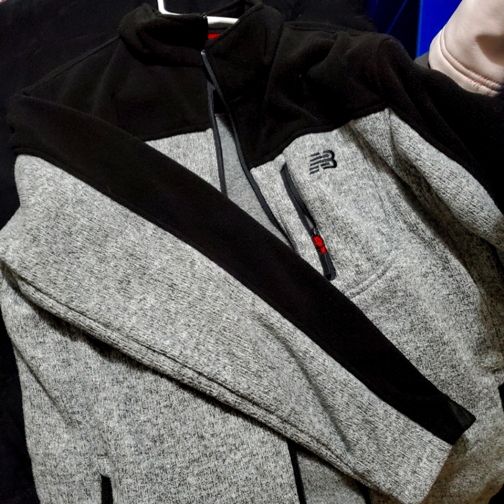 Mens new balance zip up